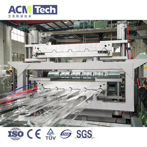 Nhà Máy Giá nhựa PC Roof tile Máy làm PC Pet sóng trong suốt tấm lợp Polycarbonate máy đùn - Product Image 2