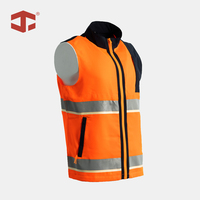 Gilet de travail haute visibilité JIADE pour hommes, gilet de sécurité lumineux, bande réfléchissante, multi-poches, fermeture éclair intégrale, pour entrepôt, circulation, EPI