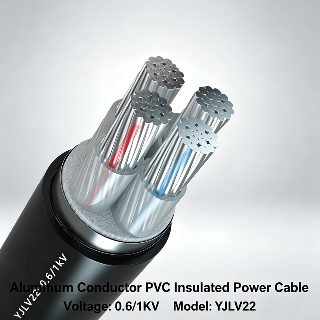 Low Cost YJLV 0.6/1kV Aluminum Underground Cable Low Voltage for Indoor and Outdoor Power Supply