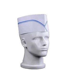 Gorra de chef redonda alta ajustable de 60g Sombrero de chef de fibra no tejida del proveedor de China - Product Image 3