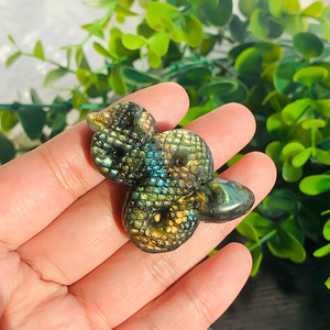 Bán buôn pha lê thủ công mỹ nghệ tự nhiên đá quý đánh bóng Labradorite rắn khắc cho năng lượng chữa bệnh - Product Image 5