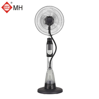 Vente en gros Télécommande 16 pouces Air intérieur pulvérisation verticale refroidissement ventilateur de brouillard d'eau