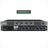 FV4000 yüksek kalite 1000Watt * açık sahne performansı için 4 kanal ses güç amplifikatörü 1U dijital amplifikatör