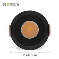 Petit spot IP44 5W CCT 3W encastré, éclairage encastré COB anti-éblouissement profond, mini spot LED
