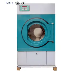 Secador de roupa comercial totalmente automático, máquina de secar roupa de aço inoxidável