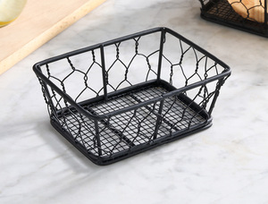 Cestino Decorativo in Ferro Battuto per Hotel, Portaoggetti da Scrivania per Cosmetici, <span class=keywords><strong>Mini</strong></span> Cestino per Uso Ristorante - Product Image 6