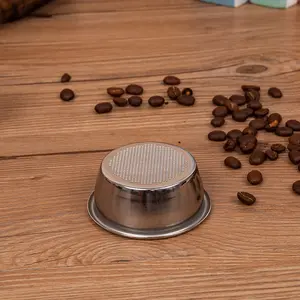 Coffee Machine Powder Bowl 54Mm Coffee Filter Single Layer Powder Trough Stainless Steel Espresso Filter Basket