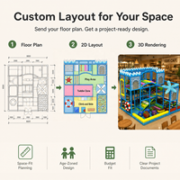 Estructura metálica duradera de diseño Modular de gran oferta con parque infantil interior Ocean Ball Pit, área de juegos para niños para jardín de infantes