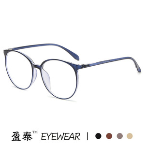 แว่นตาบลูไลท์กรอบใหญ่รุ่น T7218 C1 เลนส์เรซิ่น ปรับได้ เหมาะกับใบหน้ารูปวงรี เลนส์แบบ Plano คอลเลคชั่นฤดูใบไม้ร่วง 2023 - Product Image 3