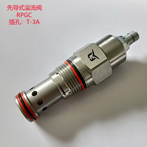 Vanne de décharge à commande pilote RPGC 3/8 po T-3A pour le contrôle de la pression hydraulique des machines de construction - Product Image 1