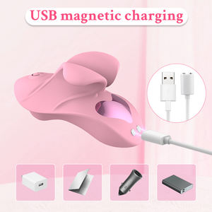 Sex Toy per Donna Jolly Space a Doppio Motore, Vibratore da Dito <span class=keywords><strong>con</strong></span> Stimolazione di Clitoride e Capezzoli & Tapping sul Seno per Flirt di Coppia - Product Image 6