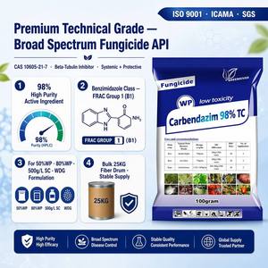 คาร์เบนดาซิม 98% TC เกรดเทคนิค สารฆ่าเชื้อราเบนซิไมดาโซล CAS 10605-21-7 ความบริสุทธิ์สูง สำหรับสูตร WP SC WDG - Product Image 5