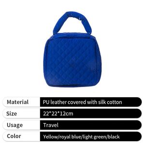 High Quality New Model Travel <b>Make</b>-<b>up</b> <b>Bag</b> PU Leather Covered with Silk Cotton - Product Image 3