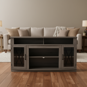 Mobile TV da 65 Pollici Stile Rustico con Striscia LED, Arredamento Moderno per Soggiorno - Product Image 2