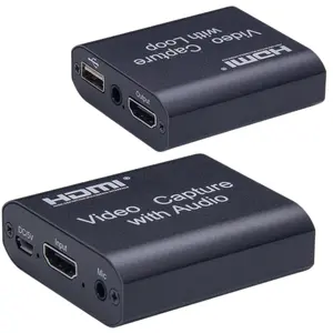 4K גרפיקת hdmi וידאו כרטיס לכידת HDMI ל-usb 2.0 placa דה וידאו מקליט תיבת עבור לחיות הזרמת וידאו הקלטת ממיר