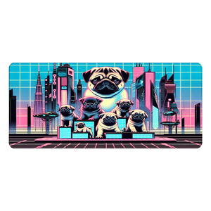 Alfombrilla de Ratón Personalizada con Diseño de Perro <span class=keywords><strong>Shiba</strong></span> Inu, Husky, Bulldog, Tamaño XXL de 14*24 Pulgadas, Logotipo Personalizado, Borde Cosido, Sublimación, Alfombrilla de Goma - Product Image 3
