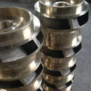 Impulsor de Cobre Pulido de Aspas Curvas Cerradas para Bomba, 3 Aspas, Montaje Universal, Soporte OEM - Product Image 2