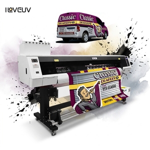 Nouvelle <span class=keywords><strong>imprimante</strong></span> jet d'encre UV automatique à 2 têtes ILOVEUV IUV2102 1,8 m pour affiches publicitaires extérieures en vinyle enroulable - Product Image 1