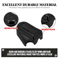 Capuchon de bras oscillant ABS chromé/noir pour Harley Softail FLS FLSTN FXSTC FLSTSB Deluxe 08-17