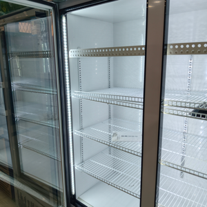 Enfriador Vertical de Bebidas con 2 Puertas de Vidrio para Supermercado, Exhibidor de Bebidas con Puerta de Vidrio, Refrigerador para <span class=keywords><strong>Coca</strong></span>-Cola - Product Image 5