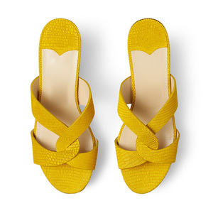 Pantofola con zeppa in pelle di serpente con fondo in <span class=keywords><strong>sughero</strong></span> per <span class=keywords><strong>donna</strong></span> - Product Image 3