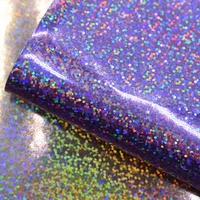 En stock – Tissu en cuir PU laser irisé pailleté 0,7 mm, résistant à l'abrasion, pour sacs, accessoires vestimentaires, trousse de maquillage – Largeur 54/55 pouces