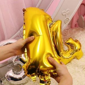 Globos de Número de 32 Pulgadas en Dorado y Plateado, Desechables, Artículos de Fiesta Grandes, Decoración, Accesorios para Fotografía, para Bodas, Cumpleaños, Graduaciones - Product Image 6