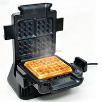 Gaufrier vertical antiadhésif 180 °   Égouttoir amovible pour usage domestique ou hôtelier