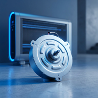 Moteur CC sans balais 24V en métal pour ventilateur de maison intelligente, aspirateur robot, aimant permanent, couple élevé, économie d'énergie, efficacité IE3, 50W