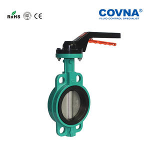 Vannes papillon en fonte à grand diamètre à joint souple, à turbine remplaçable, à commande manuelle, conception à clapet, produit de haute qualité, directement de l'usine - Product Image 2