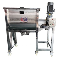Mélangeur à ruban horizontal en acier inoxydable de 200 L pour l'industrie chimique avec moteur domestique