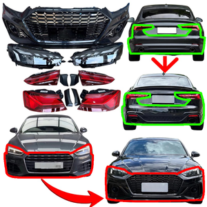 Garantie après-vente pour Audi A5, S5, mise à niveau vers le kit carrosserie RS5, pare-chocs avant et arrière, phares LED, calandre, spoiler, système d'installation rapide - Product Image 1