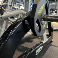 Máquina de remo vertical comercial con carga de placas que apunta con precisión a los músculos latissimus dorsi, trapezius y romboidales