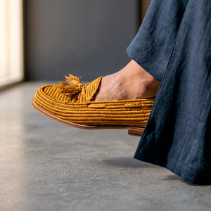 Mocasín de rafia marroquí hecho a mano de alta calidad - Product Image 4