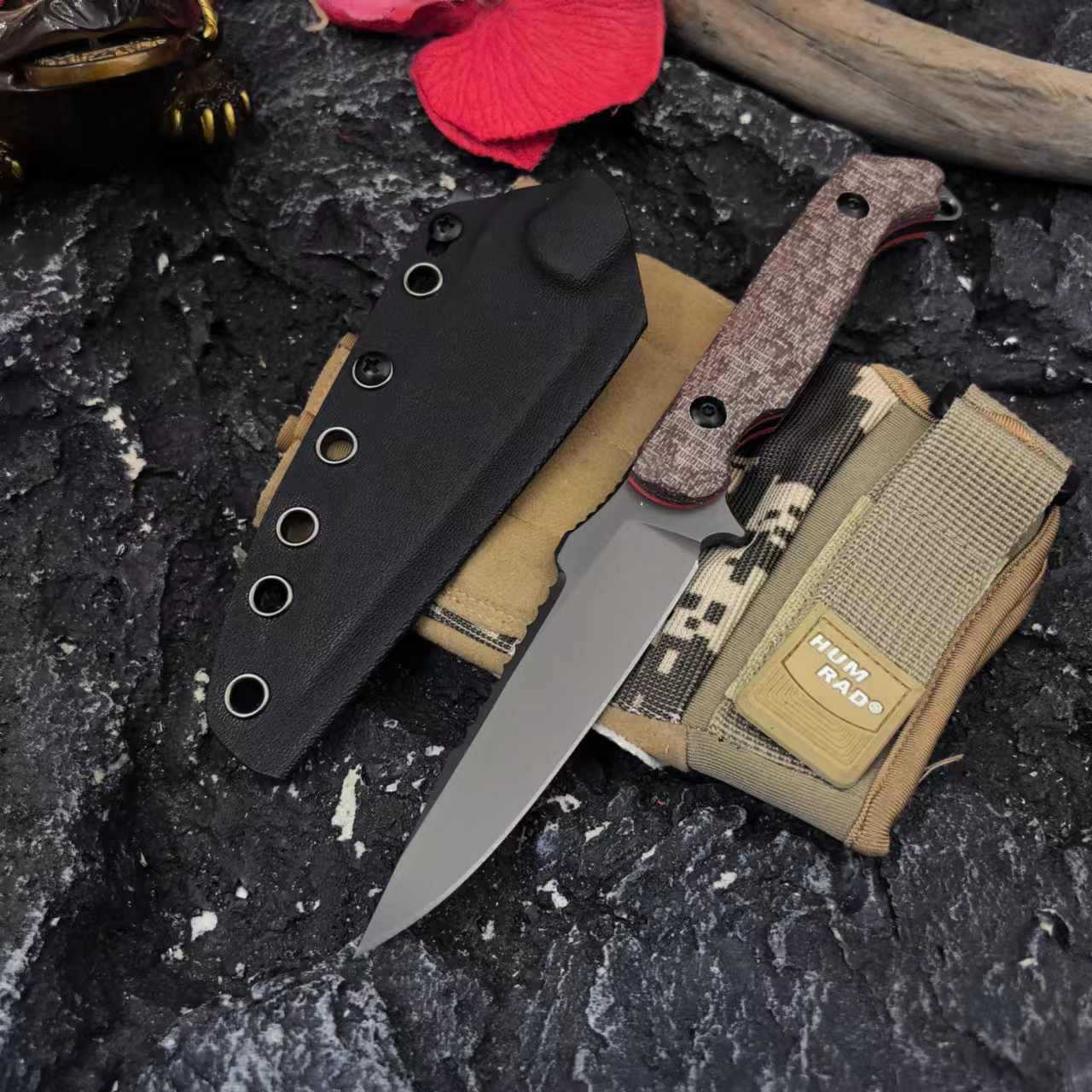 Flax Red Handle Grey Blade