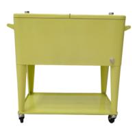 Chariot isotherme pliable 73L, nouvelle idée de produit, glacière métallique, boîte à glace pour garder au frais avec roues, idéal pour la pêche
