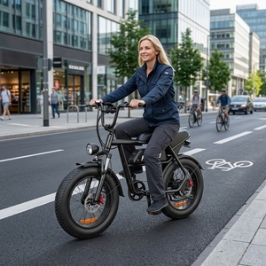 Bicicleta Eléctrica C99 de Doble Motor y 48V, hasta 25 km/h, para Desplazamientos de Corta Distancia, Disponible para Dropshipping - Product Image 1