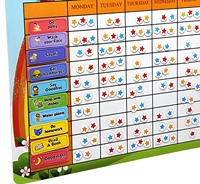 Tableau de récompenses magnétique pour enfants avec autocollants de responsabilité et de comportement, pour l'éveil et l'éducation des tout-petits à la maison et à l'école