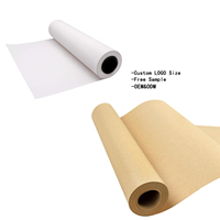 Heavy Duty 60-200gsm 100% Emballage en papier kraft recyclé Rotolo Di Carta pour articles fragiles Papier de cuisson antiadhésif parchemin brun