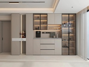 Contemporary Design Solid Wood Modular <strong>Sideboard</strong> Buffet Cabinet <strong>for</strong> <strong>Kitchen</strong> Dining Room - Product Image 1