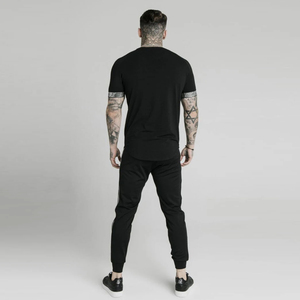 Men Summer Short Sleeve <b>T</b> Shirt 180GSM 100% Cotton Breathable Lightweight Casual Streetwear Custom OEM Private Label Manufacture - Product Image 3
