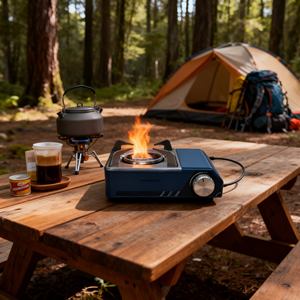 Estufa de Camping de <span class=keywords><strong>Butano</strong></span> Ecológica, Combustión Eficiente para una Operación de Quema Limpia y Bajas Emisiones - Product Image 6