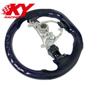 Volant de voiture pour Lexus IS Is250 Is350 ES ES300 G SG S350 CT200 RC NX, volant sport en fibre de carbone tissée violette - Product Image 3
