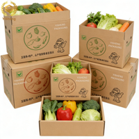 Boîtes en carton ondulé robuste pour l'emballage, l'expédition et le stockage de produits frais