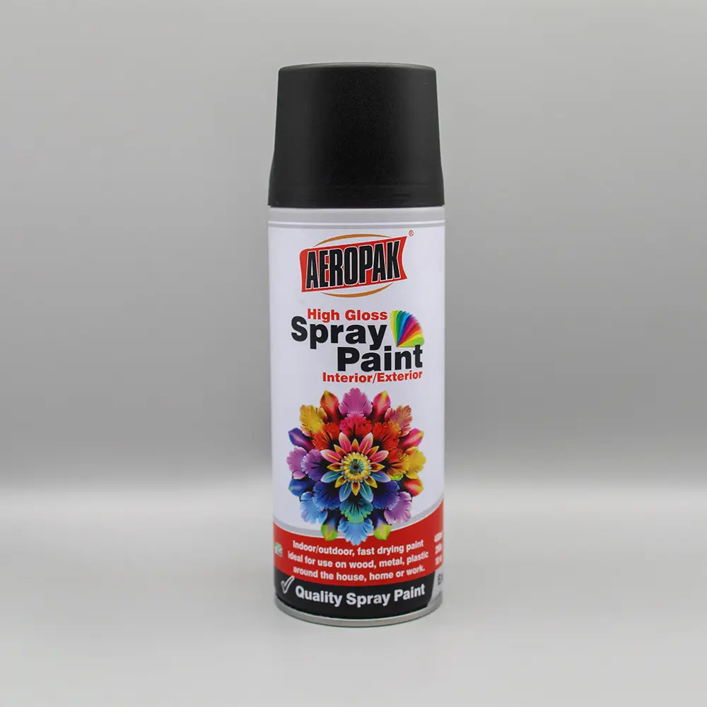 AEROPAK 400ML Oem Grossiste Graffiti Séchage Rapide Haute Brillance Multi-usages Couleur Acrylique Aérosol Peinture