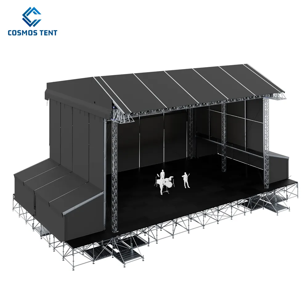 Treliça de alumínio para palco de iluminação externa, treliça de bom preço de fábrica, equipamento de publicidade para palco