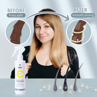 Brume de parfum pour cheveux protectrice contre la chaleur, spray réparateur pour cheveux aux huiles d'argan essentielles biologiques, miel et soie, de marque privée