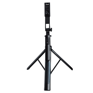 Palo de selfie retráctil de aleación de aluminio con disparador remoto inalámbrico desmontable y mini trípode para teléfono inteligente - Product Image 3