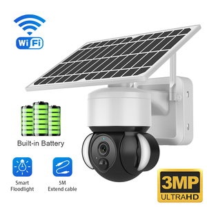 Wireless Outdoor <strong>4G</strong>/<strong>WiFi</strong> Security <strong>Camera</strong> 3.0MP UBOX App Solar Charge Battery Floodlight <strong>Camera</strong> - Product Image 1