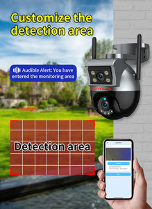 S6 4G e câmera inteligente WiFi-imagem 2K HD, visão noturna starlight, rastreamento automático de lente dupla, à prova de intempéries para segurança em casa/jardim - Product Image 5